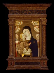 Madone et enfant avec Saint Jérôme, Saint Bernardin et six anges